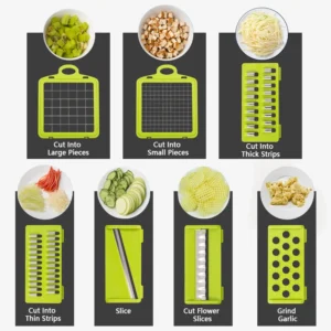 14/16 in 1 Multifunctional Vegetable Chopper Onion Chopper Handle Food Grate