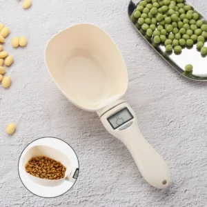 Electronic Weighing Scale for Pet Food LED Display Kitchen Scale Spoon