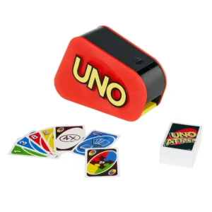 UNO Attack Card Game for Family Night with Card Launcher Featuring Lights & Sounds