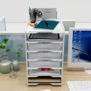 7-Layer Multifunction Document Trays and File Organizer Holder