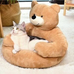 Super Soft Bear Hug Cat and Dog Bed