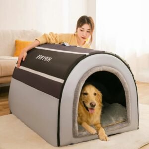 Foldable Winter Warm Dog House Bed for Small and Medium-sized Dogs