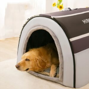 Foldable Winter Warm Dog House Bed for Small and Medium-sized Dogs