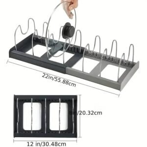 U-Shaped Kitchen Pot Lid and Dish Storage Rack