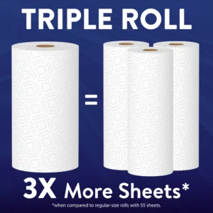 White Ultra Strong Paper Towels - 6 Triple Rolls